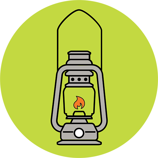 Propane or gas lanterns