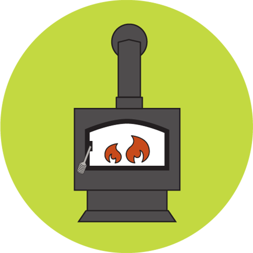 Indoor wood burning stove in fully enclosed buildings and must be CSA or UL certified